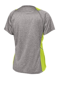 LST361 - Sport-Tek Ladies Heather Colorblock Contender V-Neck Tee