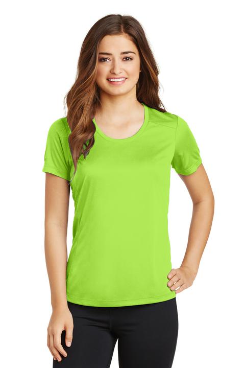 LST380 - Sport-Tek Ladies PosiCharge Elevate Scoop Neck Tee