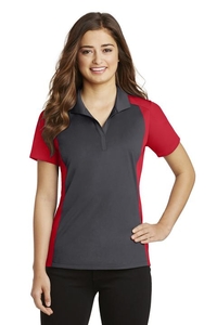 LST652 - Sport-Tek Ladies Colorblock Micropique Sport-Wick Polo