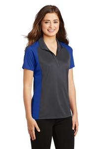 LST652 - Sport-Tek Ladies Colorblock Micropique Sport-Wick Polo