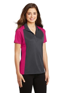 LST652 - Sport-Tek Ladies Colorblock Micropique Sport-Wick Polo