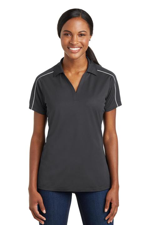 LST653 - Sport-Tek Ladies Micropique Sport-Wick Piped Polo