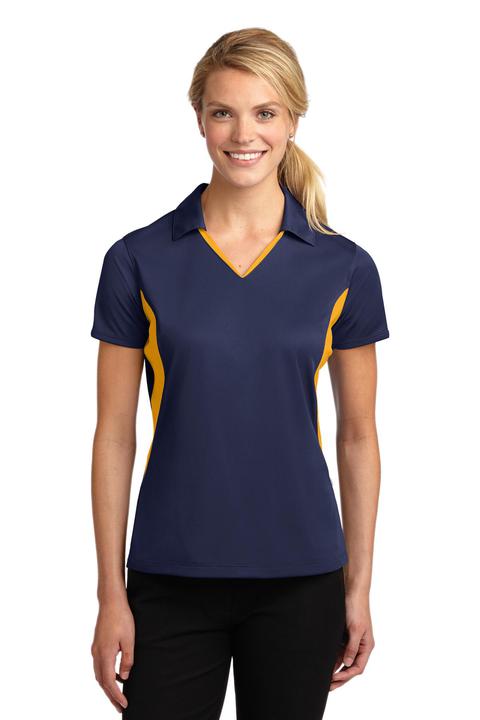 LST655 - Sport-Tek Ladies Side Blocked Micropique Sport-Wick Polo