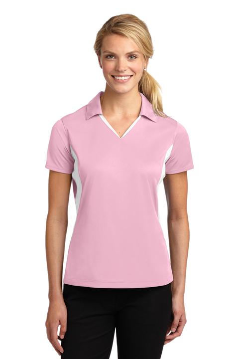 LST655 - Sport-Tek Ladies Side Blocked Micropique Sport-Wick Polo