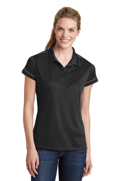 LST659 - Sport-Tek Ladies Contrast Stitch Micropique Sport-Wick Polo