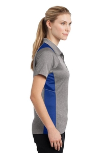 LST665 - Sport-Tek Ladies Heather Colorblock Contender Polo