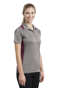 LST665 - Sport-Tek Ladies Heather Colorblock Contender Polo