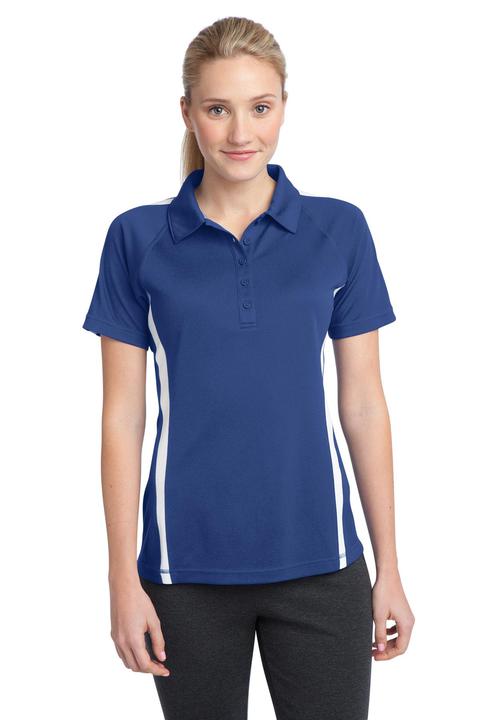 LST685 - Sport-Tek Ladies PosiCharge Micro-Mesh Colorblock Polo