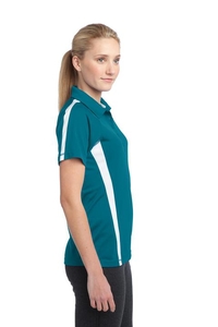 LST685 - Sport-Tek Ladies PosiCharge Micro-Mesh Colorblock Polo