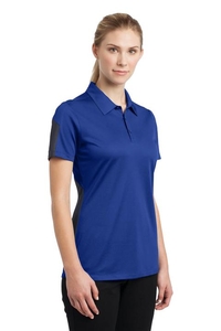 LST695 - Sport-Tek Ladies PosiCharge Active Textured Colorblock Polo