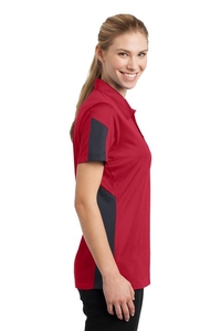 LST695 - Sport-Tek Ladies PosiCharge Active Textured Colorblock Polo