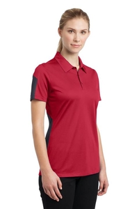 LST695 - Sport-Tek Ladies PosiCharge Active Textured Colorblock Polo