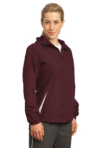 LST76 - Sport-Tek Ladies Colorblock Hooded Raglan Jacket