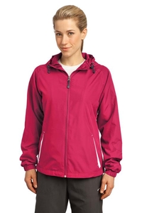 LST76 - Sport-Tek Ladies Colorblock Hooded Raglan Jacket