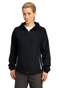 LST76 - Sport-Tek Ladies Colorblock Hooded Raglan Jacket