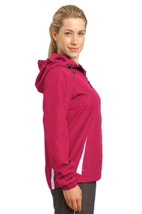 LST76 - Sport-Tek Ladies Colorblock Hooded Raglan Jacket