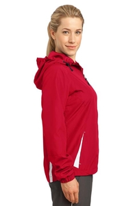 LST76 - Sport-Tek Ladies Colorblock Hooded Raglan Jacket