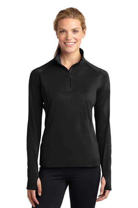 LST850 - Sport-Tek Ladies Sport-Wick Stretch 1/2-Zip Pullover