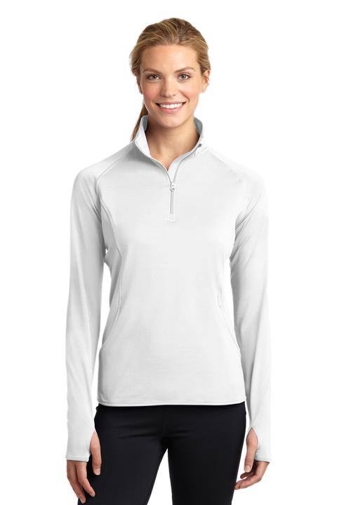 LST850 - Sport-Tek Ladies Sport-Wick Stretch 1/2-Zip Pullover