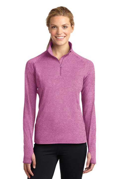 LST850 - Sport-Tek Ladies Sport-Wick Stretch 1/2-Zip Pullover