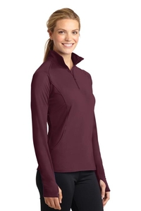 LST850 - Sport-Tek Ladies Sport-Wick Stretch 1/2-Zip Pullover