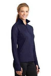 LST850 - Sport-Tek Ladies Sport-Wick Stretch 1/2-Zip Pullover