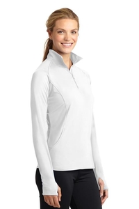 LST850 - Sport-Tek Ladies Sport-Wick Stretch 1/2-Zip Pullover