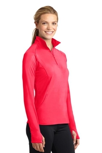 LST850 - Sport-Tek Ladies Sport-Wick Stretch 1/2-Zip Pullover