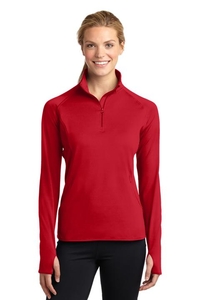 LST850 - Sport-Tek Ladies Sport-Wick Stretch 1/2-Zip Pullover