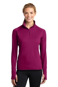 LST850 - Sport-Tek Ladies Sport-Wick Stretch 1/2-Zip Pullover