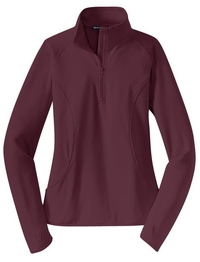 LST850 - Sport-Tek Ladies Sport-Wick Stretch 1/2-Zip Pullover