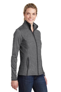 LST853 - Sport-Tek Ladies Sport-Wick Stretch Contrast Full-Zip Jacket.  LST853