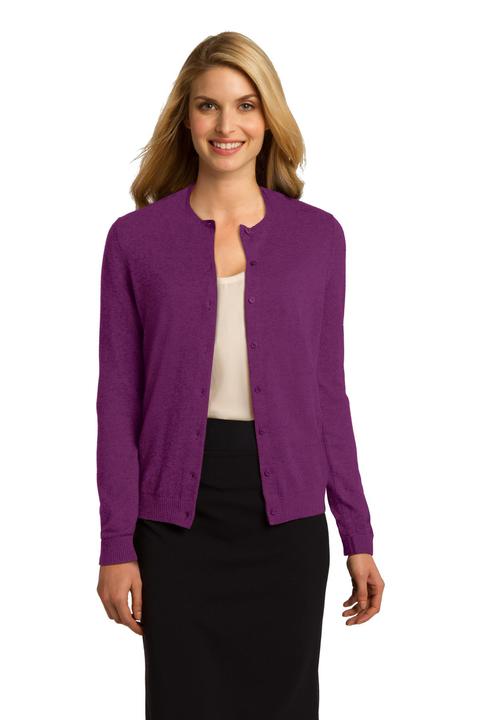 LSW287 - Port Authority Ladies Cardigan Sweater