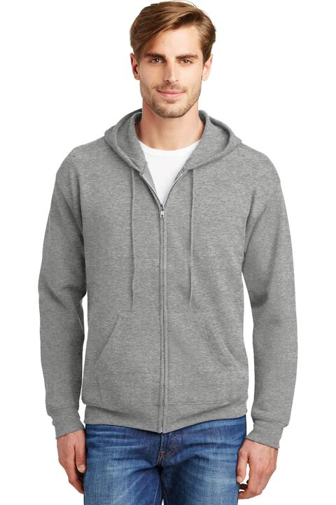 P180 - Hanes - EcoSmart Full-Zip Hooded Sweatshirt