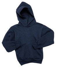 P470 - Hanes - Youth EcoSmart Pullover Hooded Sweatshirt.  P470