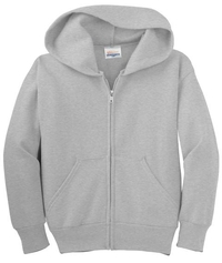 P480 - Hanes - Youth EcoSmart Full-Zip Hooded Sweatshirt