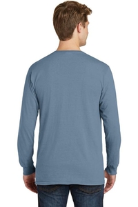 PC099LSP - Port & Company Pigment Dyed Long Sleeve Pocket Tee