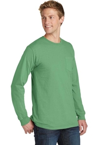 PC099LSP - Port & Company Pigment Dyed Long Sleeve Pocket Tee