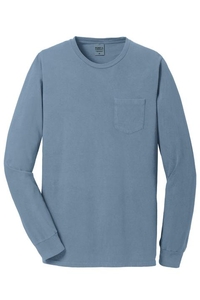 PC099LSP - Port & Company Pigment Dyed Long Sleeve Pocket Tee