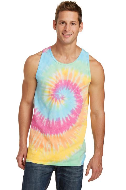 PC147TT - Port & Company Tie-Dye Tank Top.  PC147TT