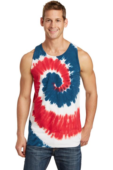 PC147TT - Port & Company Tie-Dye Tank Top.  PC147TT