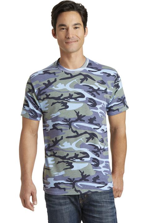 PC54C - Port & Company Core Cotton Camo Tee.  PC54C