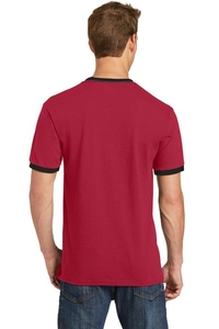 PC54R - Port & Company Core Cotton Ringer Tee.  PC54R