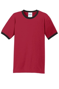 PC54R - Port & Company Core Cotton Ringer Tee.  PC54R