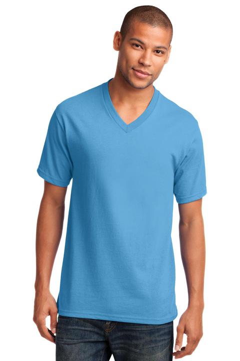 PC54V - Port & Company Core Cotton V-Neck Tee