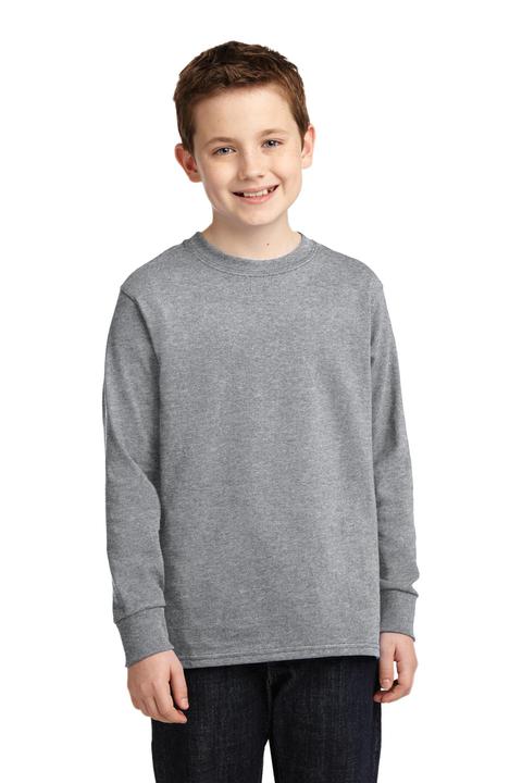 PC54YLS - Port & Company Youth Long Sleeve Core Cotton Tee