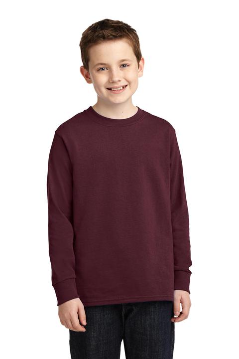 PC54YLS - Port & Company Youth Long Sleeve Core Cotton Tee