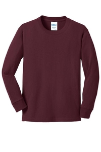 PC54YLS - Port & Company Youth Long Sleeve Core Cotton Tee