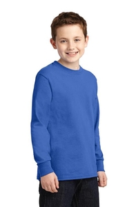 PC54YLS - Port & Company Youth Long Sleeve Core Cotton Tee