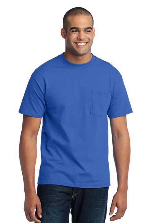 PC55PT - Port & Company Tall Core Blend Pocket Tee